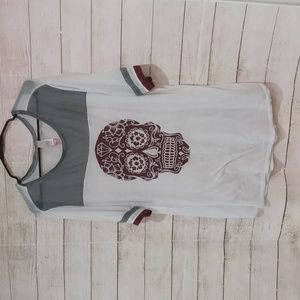 NOBO No Boundaries 3x lightweight skull t-shirt